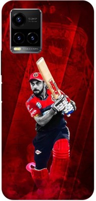 FRONK Back Cover for vivo Y33T, VIRAT, KOHLI, INDIAN, PLAYER, RCB(Red, 3D Case, Pack of: 1)