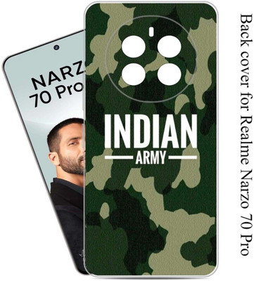 Vojica Back Cover for Realme Narzo 70 Pro 5G Indian Army Back Cover(Multicolor, Flexible, Silicon, Pack of: 1)