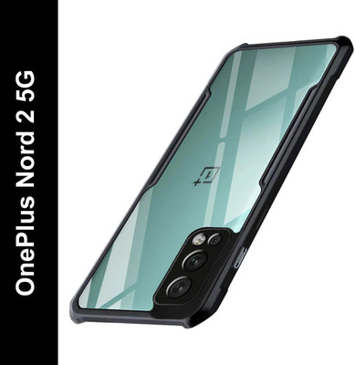 Micvir Back Cover for OnePlus Nord 2 5G(Transparent, Black, Shock Proof, Pack of: 1)