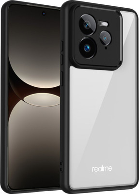 Cover Alive Back Cover for RealMe GT 7 Pro 5G(Black, Transparent, Camera Bump Protector, Pack of: 1)