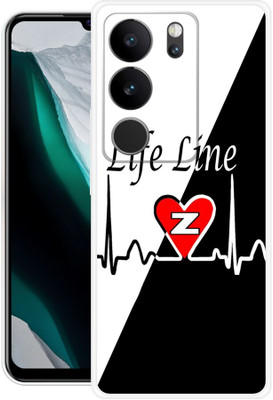 Rockyard Back Cover for vivo V29 Pro 5G, Z, NAME, LETTER, ALPHABET, LIFELINE(Black, Flexible, Silicon, Pack of: 1)