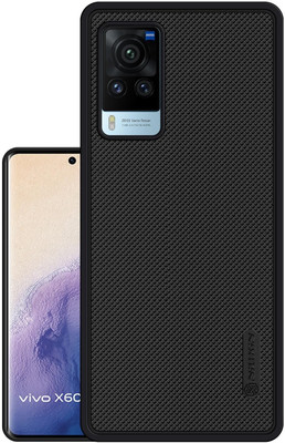 Bonqo Back Cover for vivo X60(Black, Dual Protection, Pack of: 1)