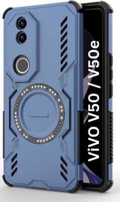 KWINE CASE Back Cover for vivo V50 5G(Blue, Rugged Armor, Pack of: 1)