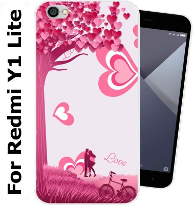 CASEINN Back Cover for Mi Redmi Y1 Lite(Pink, White, Silicon, Pack of: 1)