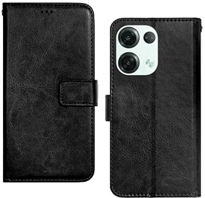 Nxt Gen Flip Cover for Oppo Reno 8 Pro Plus(Black, Dual Protection, Pack of: 1)