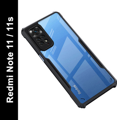 Zapcase Back Cover for Mi Redmi Note 11|11S(Black, Shock Proof, Pack of: 1)