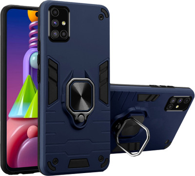 SMARTPOCKET Back Cover for Samsung Galaxy M51(Blue, Rugged Armor, Pack of: 1)