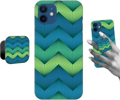 iCopertina Back Cover for Apple iPhone 12, Apple iPhone 12 Pro(Blue, Green, Cases with Holder, Pack of: 2)