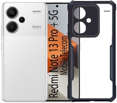 S-Softline Back Cover for Redmi Note 13 Pro Plus 5G, Bumper Transparent Drop Protection(Black)