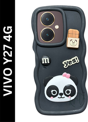 Hive Back Cover for Vivo Y27 4G(Black, Grip Case, Silicon, Pack of: 1)
