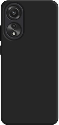 LILLIPUT Back Cover for Oppo A58 5G(Black, Grip Case, Silicon, Pack of: 1)