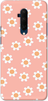 NDCOM Back Cover for OnePlus 7T Pro Flower In Pink Background Printed Hard Case(Multicolor, Hard Case, Pack of: 1)