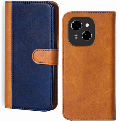GLOBAL NOMAD Back Cover for Tecno Spark Go 1(Blue, Brown, Dual Protection, Pack of: 1)