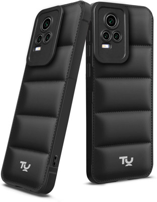 Vshop Back Cover for Vivo Y73 2021, Vivo V20 2021, Vivo Y73 4G(Black, Puffer, Silicon, Pack of: 1)