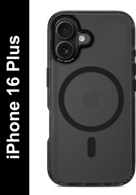 DailyObjects Back Cover for iPhone 16 Plus(Black, Hard Case, Pack of: 1)