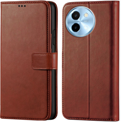 Ascensify Back Cover for vivo Y58 5G(Brown, Dual Protection, Pack of: 1)