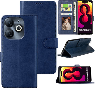 SMARTPOCKET Back Cover for Infinix Smart 8 HD(Blue, Dual Protection, Pack of: 1)