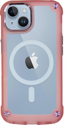 AIBEX Back Cover for Apple iPhone 15(Pink, Magsafe, Pack of: 1)