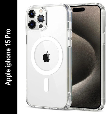 Flipkart SmartBuy Back Cover for Apple iphone 15 Pro(Transparent, Silicon, Pack of: 1)