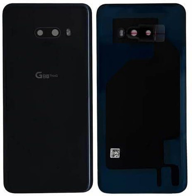 Sandreezz LG G8X ThinQ (Glass) (with Proper Logo) Back Panel(New Aurora Black)
