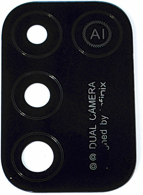 Blackcloud Back Camera Lens Glass Protector for Infinix Hot 10 play black(Pack of: 1)