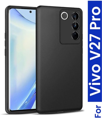 WAREVA Back Replacement Cover for VIVO V27 PRO (5G), VIVO V27 Pro(Black, Dual Protection, Silicon, Pack of: 1)