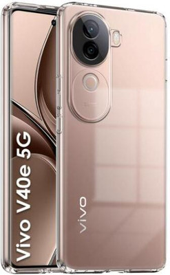BLDM Book Cover for VIVO V40E(Transparent, Flexible, Silicon, Pack of: 1)