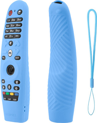 Cotbolt Front & Back Case for LG TV Remote AN-MR19BA & AN-MR600 MR20 Magic Remote Cover(Blue, Silicon)
