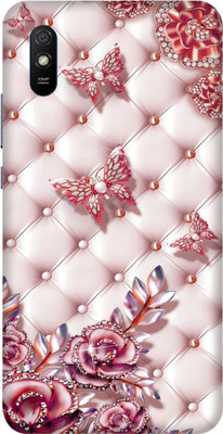 Vojica Book Cover for Mi Redmi 9i Printed Butterfly Back Cover(Multicolor, Flexible, Silicon, Pack of: 1)