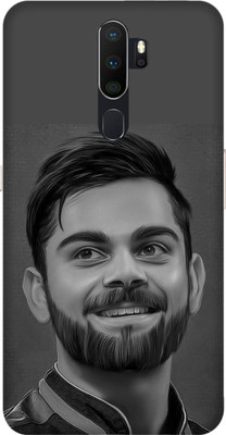 Vojica Book Cover for OPPO A9 2020 Printed Virat Kohli Back Cover(Multicolor, Flexible, Silicon, Pack of: 1)