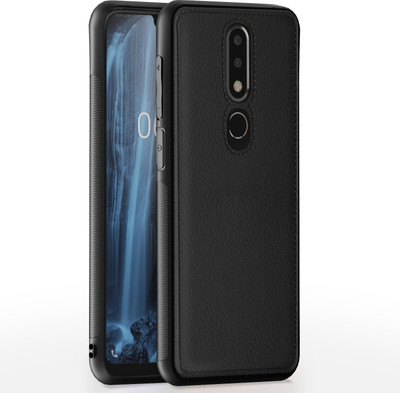 Pikkme Back Cover for Nokia 6.1 Plus(Black, Grip Case, Pack of: 1)