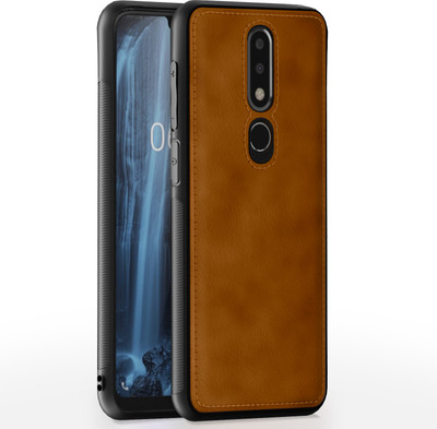 Pikkme Back Cover for Nokia 6.1 Plus(Brown, Grip Case, Pack of: 1)