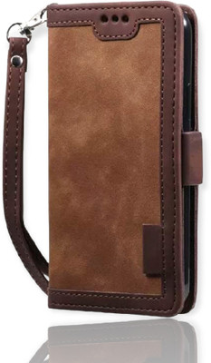 Trounce Book Cover for Vivo V29 Pro(Brown, Card Holder, Pack of: 1)