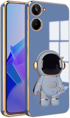 RESOURIS Back Cover for realme 10 Pro 5G, realme 10 Pro(Blue, Gold, Cases with Holder, Pack of: 1)
