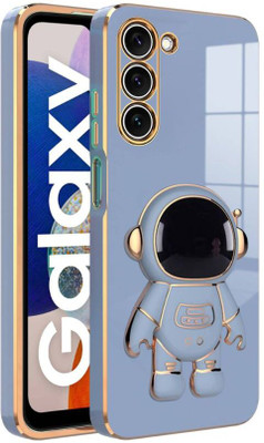 RESOURIS Back Cover for SAMSUNG Galaxy A14 5G, SAMSUNG Galaxy A14, SAMSUNG A14 5G, SAMSUNG A14(Blue, Gold, Cases with Holder, Pack of: 1)