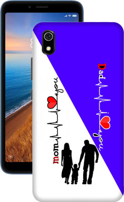 Kotuku Book Cover for Mi Redmi 7A Printed Mom Dad Love, Mom&Dad Love Back Cover(Multicolor, Flexible, Silicon, Pack of: 1)