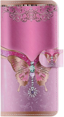 Trounce Book Cover for Samsung Galaxy A20(Pink, Cases with Holder, Pack of: 1)