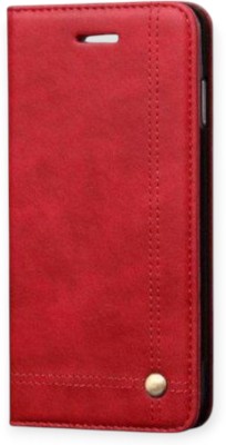 TELETEL Book Cover for Realme XT(Red, Card Holder, Pack of: 1)