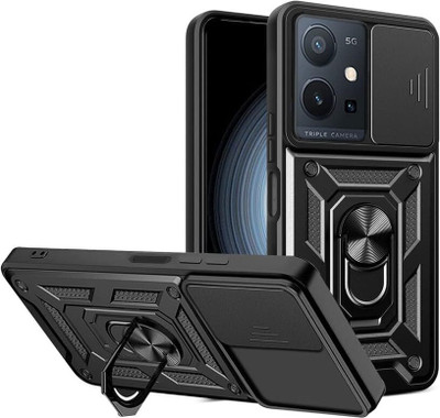 Helix Bumper Case for Vivo T1 5G / Vivo Y75 5G / iQOO Z6 5G(Black, Ring Case, Pack of: 1)