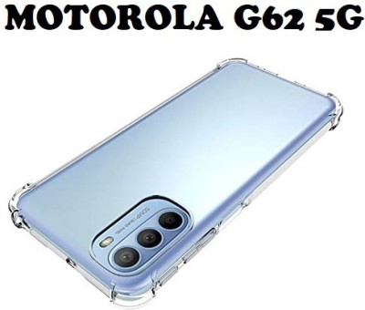 ASVALBUY Bumper Case for MOTOROLA G62, MOTO G62 5G, MOTOROLA MOTO G62 5G(Transparent, Grip Case, Silicon, Pack of: 1)