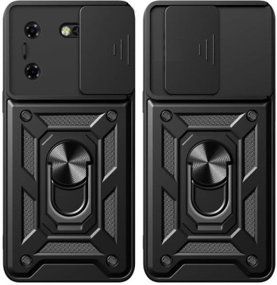 CONNECTPOINT Bumper Case for Techno Pova 5 / Techno Pova 5 Pro 5G(Black, Rugged Armor, Pack of: 1)