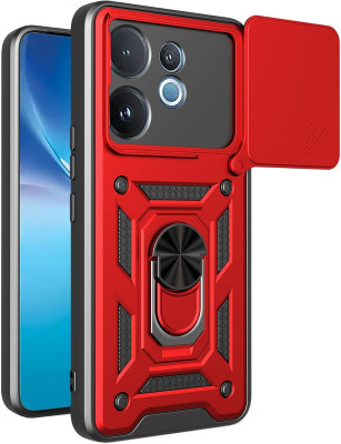 Helix Flip Cover for Vivo V60 5G / Vivo T4 Pro 5G(Red, Hard Case, Pack of: 1)