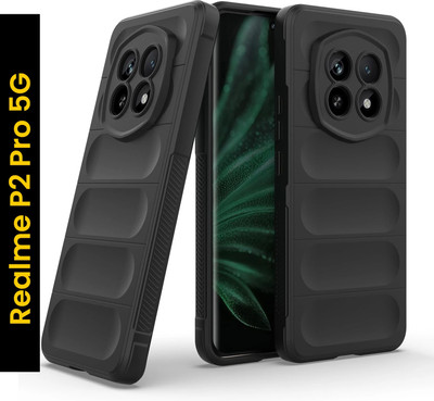 Stunny Back Cover for Realme P2 Pro 5G -dp1(Black, Shock Proof, Silicon, Pack of: 1)
