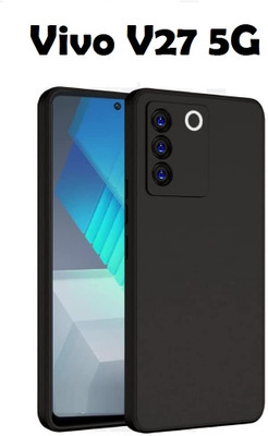 Aaralhub Bumper Case for Vivo V27(Black, Camera Bump Protector, Silicon, Pack of: 1)
