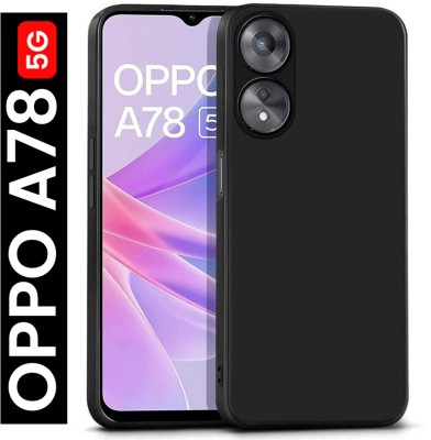 Stunny Bumper Case for OPPO A78 5G(Black, Shock Proof, Silicon, Pack of: 1)