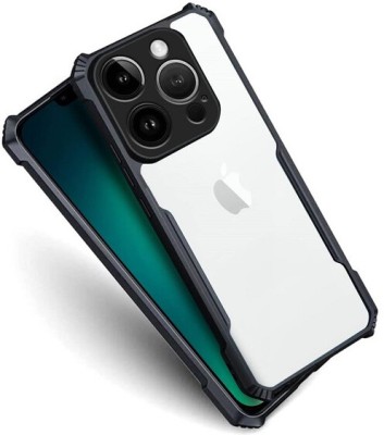 AKSP Bumper Case for Apple iphone 13 Pro Max Slim Fit Protective Design(Transparent, Black, Dual Protection, Pack of: 1)