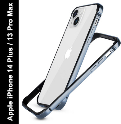 RAEGR Bumper Case for Apple iPhone 14 Plus, iPhone 13 Pro Max(Blue, Dual Protection, Pack of: 1)