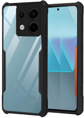 Phone Back Cover Bumper Case for Redmi Note 13 Pro 5G(Black, Transparent, Grip Case, Pack of: 1)