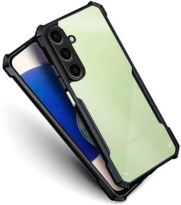 ChutPutMart Bumper Case for Ultra-Hybrid Soft Crystal Clear Samsung Galaxy A25 5G(Black, Transparent, Camera Bump Protector, Pack of: 1)