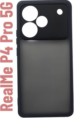 DAMTTE Bumper Case for RealMe P4 Pro 5G, Plain, Back, Case, Cover(Black, Camera Bump Protector, Pack of: 1)